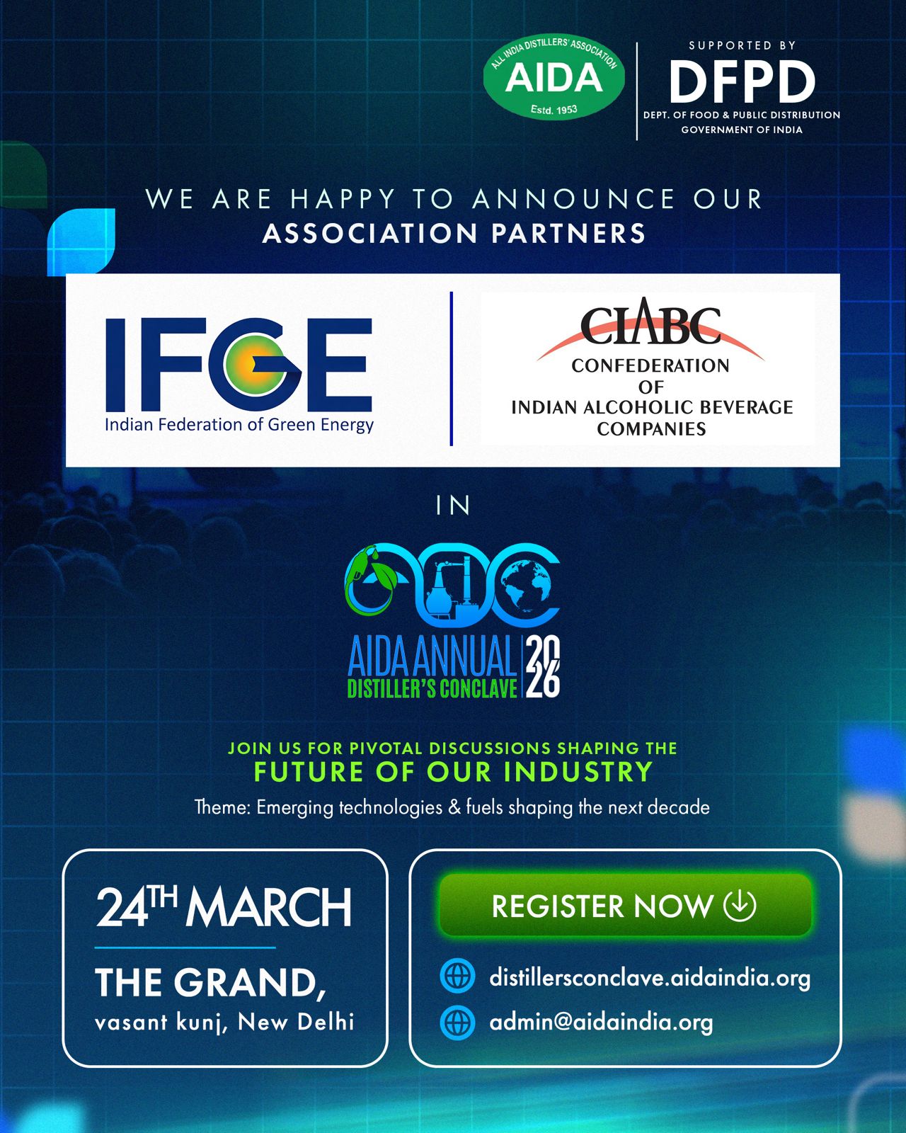 AIDA Annual Distillers' Conclave 2026 - Banner 2